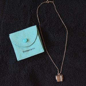 Tiffany & Co. 1837 Sterling Spinner Square Pendant